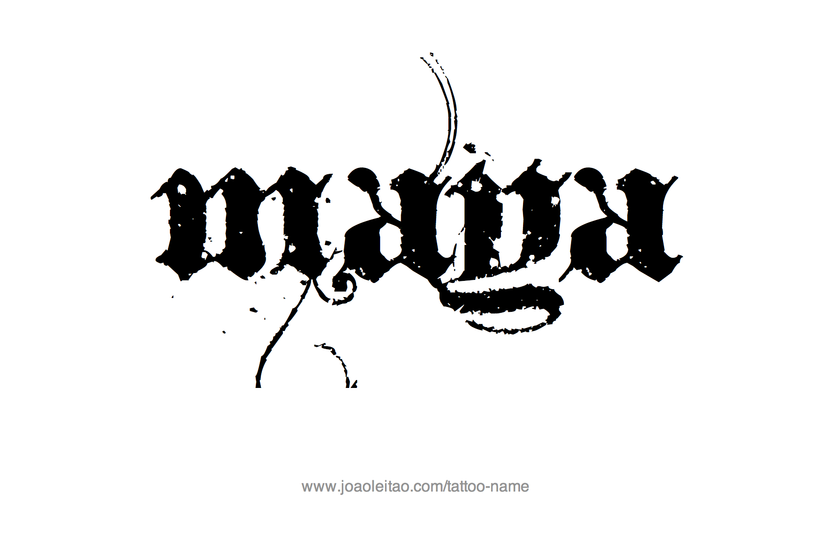 Maya Name Tattoo Designs